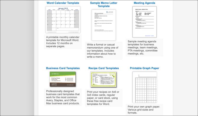 free ms word templates for mac